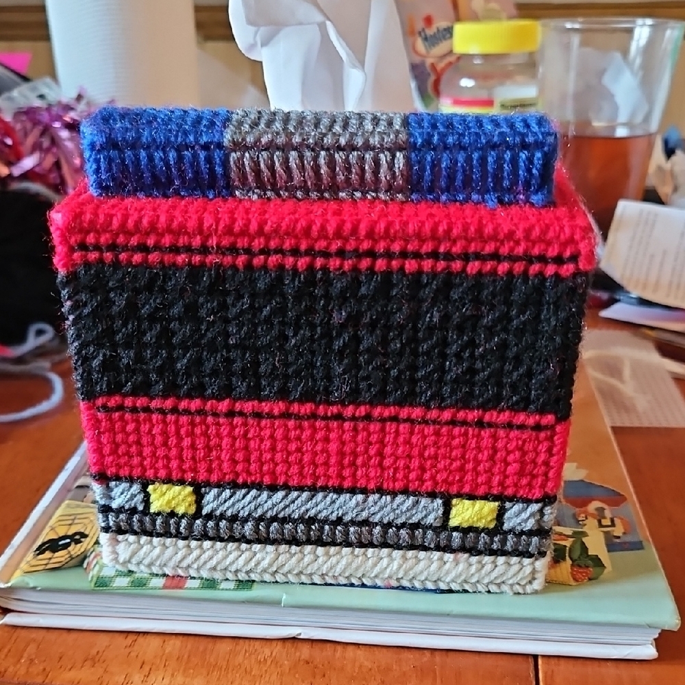 Red Fire Truck Tissue Box Cover - Picture 4 of 5